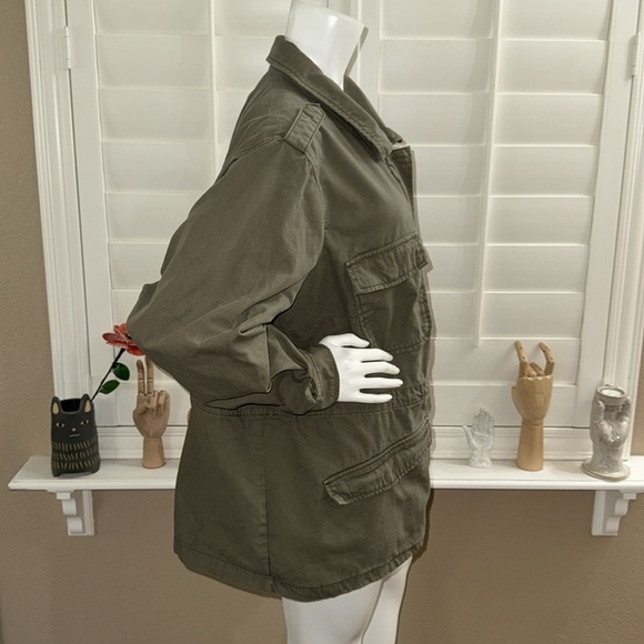 Torrid Light Weight Canvas Anorak Jacket Dusty Olive - Picture 5 of 13